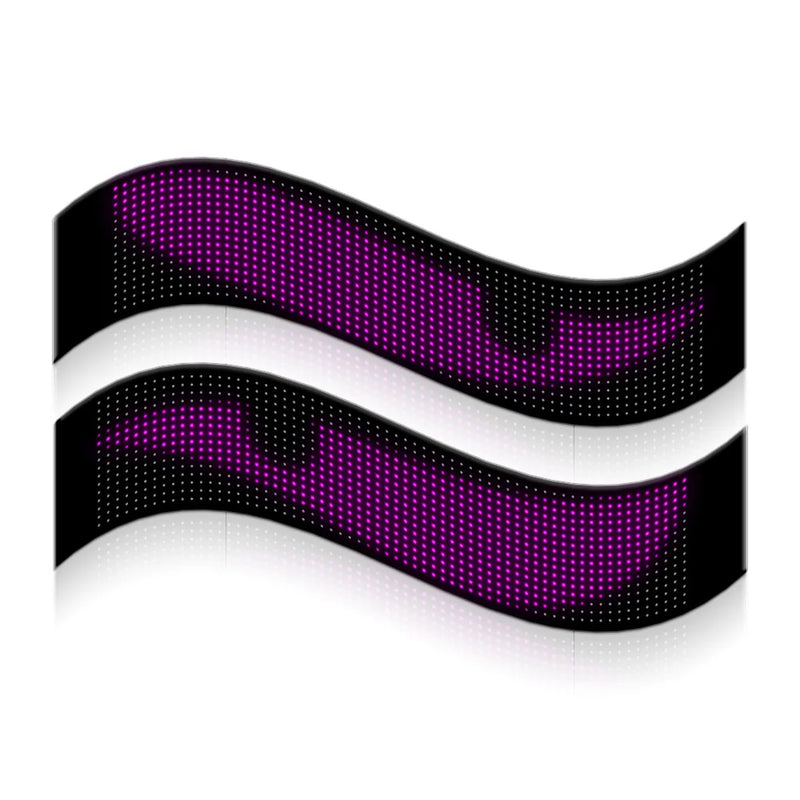 ZSQHET Car Sign Bluetooth APP LED Matrix Pixel Panel Night Light DIY Programmable Flexible LED Display For Car Store Hotel Bar