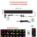 Caminhão olhos matriz pixel painel tela de exibição flexível carro graffiti rolagem texto animação loja lembrete luz grande caminhão luz