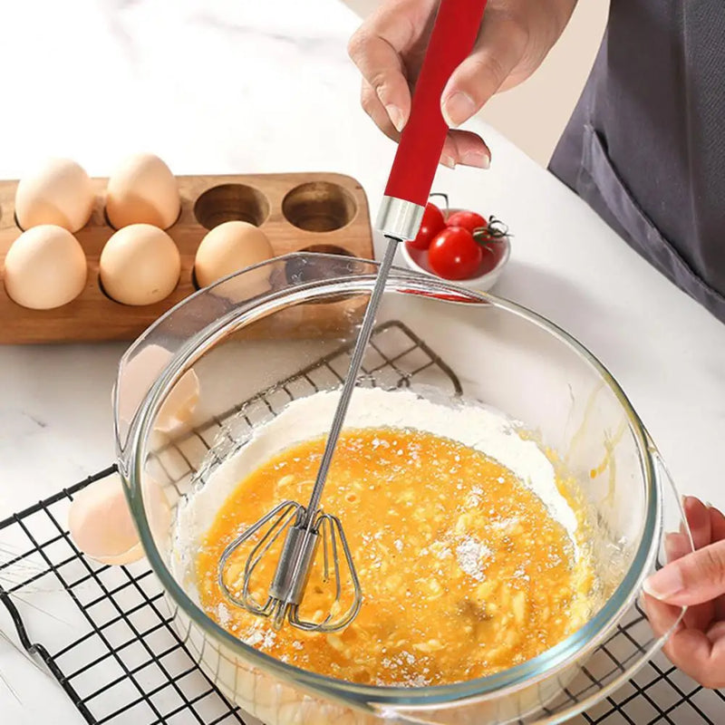 Batedor Mix Manual Inox - MENOR PREÇO! Ovos, Molhos e Massas