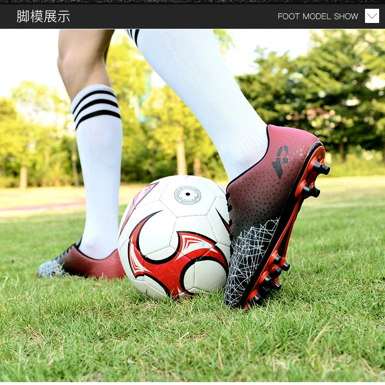 Teenager Sports Training Professional Soccer Shoes Kid Broken Nail Comfortable Sports Shoes Adult Long Nail Sports Soccer shoes