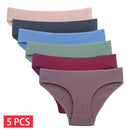 Kit 5 Calcinhas Algodão Femininas - Confortáveis M-XL