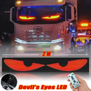 Olhos diabo Super led painel tela de luz flexível controle remoto para carro caminhão pára-brisa