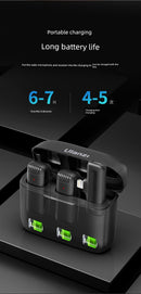 Ulanzi One-to-Two Radio Wireless Microphone Mobile Phone Recording Vlog Excellent Basket J12 Little Bee Collar Microphone