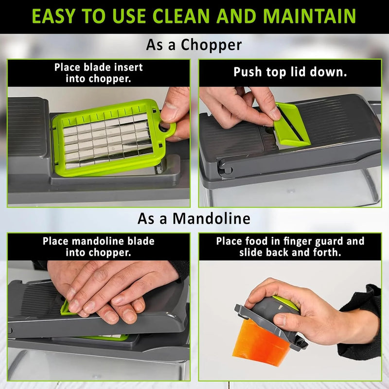 Ralador Picador 16 em 1 - Cortador Multiuso Profissional