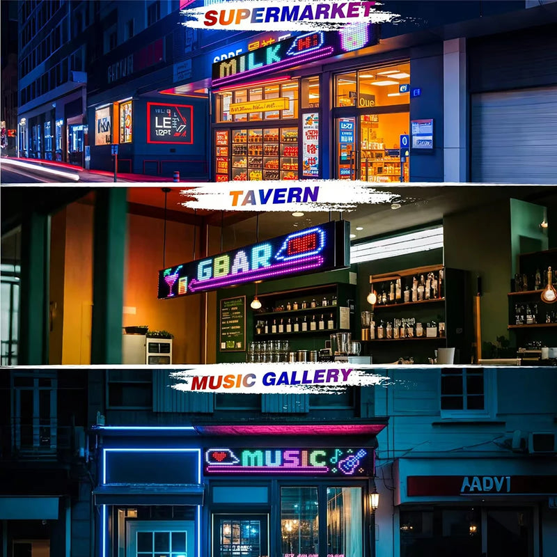 LED DIY Matrix Pixel Panel Led Display 1/2PCS Truck Eye Car Sign Animation Bluetooth App Control Programmable Flexible Screen