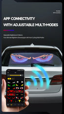 Caminhão olhos matriz pixel painel tela de exibição flexível carro graffiti rolagem texto animação loja lembrete luz grande caminhão luz