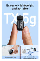 Microfone Boya iPhone 15/16 iPad Android - Sem Fio Profissional