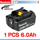 Bateria e carregador para chave de fenda Makita BL1860, BL1850B, BL1850, BL1840 e BL1830, baterias de reposição de 18 V para ferramentas elétricas. 2025