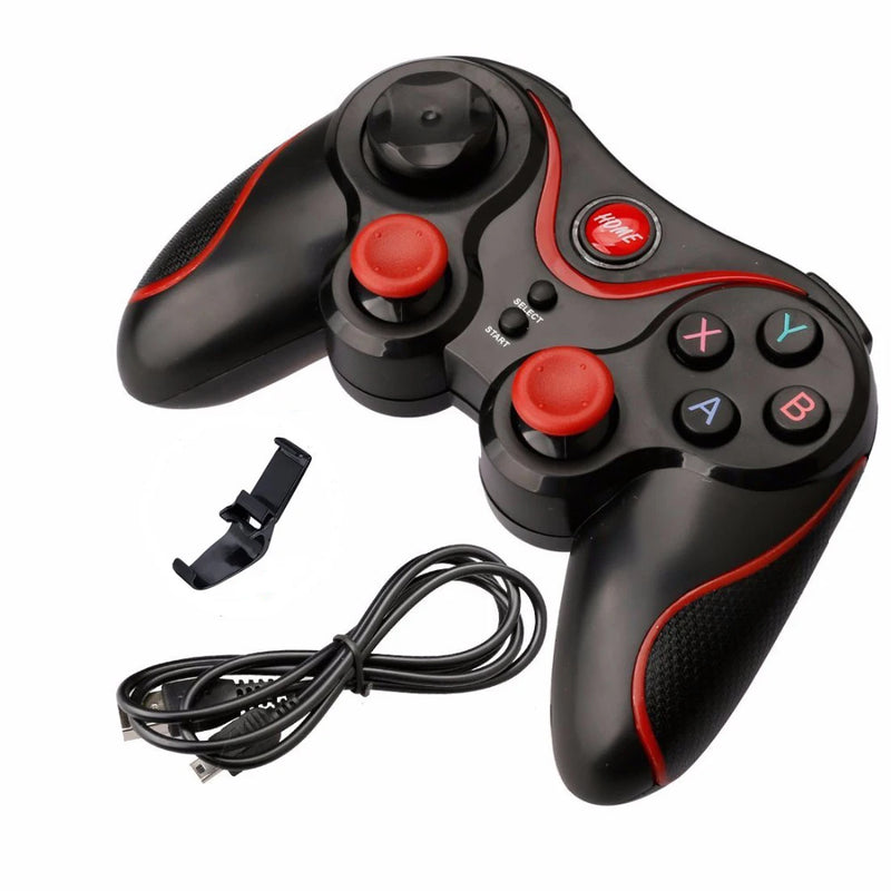 Contole gamer T3 X3 Wireless Joystick Gamepad PC Game Controller Suporte Bluetooth BT3.0 Joystick para Celular Tablet TV Box Holder