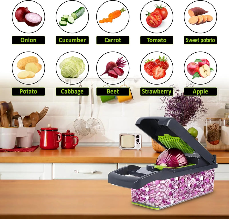 Ralador Picador 16 em 1 - Cortador Multiuso Profissional