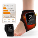 Aquecimento elétrico massageador de pulso compressa quente vibração pulso/chapéu mão guarda almofada aquecimento pulseira recarregável