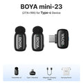 Microfone Lapela Boya Sem Fio - iPhone iPad Android Tipo-C