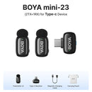 Microfone Lapela Boya Sem Fio - iPhone iPad Android Tipo-C