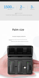 Ulanzi One-to-Two Radio Wireless Microphone Mobile Phone Recording Vlog Excellent Basket J12 Little Bee Collar Microphone