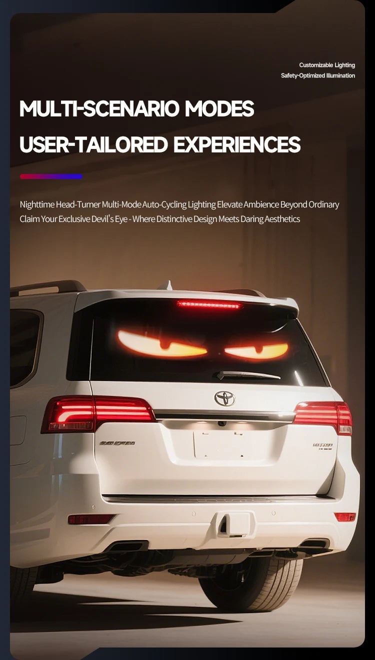 Caminhão olhos matriz pixel painel tela de exibição flexível carro graffiti rolagem texto animação loja lembrete luz grande caminhão luz