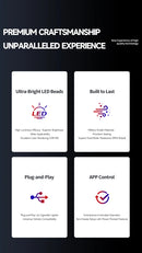 Caminhão olhos matriz pixel painel tela de exibição flexível carro graffiti rolagem texto animação loja lembrete luz grande caminhão luz