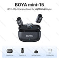 Microfone Boya iPhone 15/16 iPad Android - Sem Fio Profissional