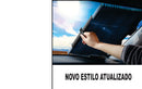 Cortina para-sol protetor de painel fixo no para-brisa do carro, conjunto retrátil sanfonado, película reflexiva UV,  automotivo