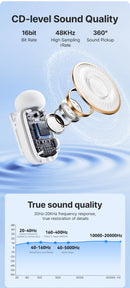 Microfone Boya iPhone 15/16 iPad Android - Sem Fio Profissional