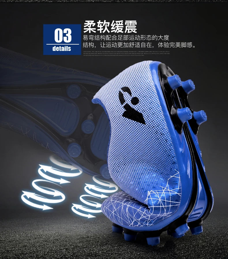 Teenager Sports Training Professional Soccer Shoes Kid Broken Nail Comfortable Sports Shoes Adult Long Nail Sports Soccer shoes