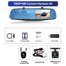 Zuidid gravador de condução carro dvr espelho retrovisor lente dupla gravador carro 1080p ips câmera dianteira e traseira registrador caixa preta novo