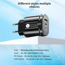 Phone Charger 20W Fast Charging PD USB Type C Charger Quick Charger 3.0 EU/US Plug Wall Charger For Iphone Samsung Xiaomi Huawei