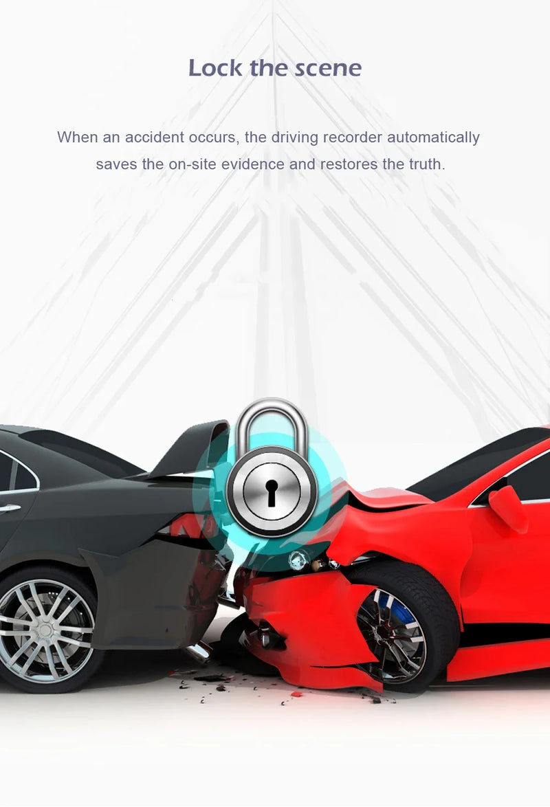 Zuidid gravador de condução carro dvr espelho retrovisor lente dupla gravador carro 1080p ips câmera dianteira e traseira registrador caixa preta novo