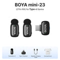 Microfone Boya iPhone 15/16 iPad Android - Sem Fio Profissional