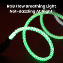 Cabo RGB Para Celular Fast Charging  Cable 100W Breathing Light 66W Type C USB C Data Cable for iPhone Samsung Huawei 30W Quick Charge for Xiaomi